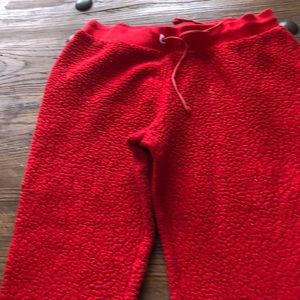 Red pajama pants